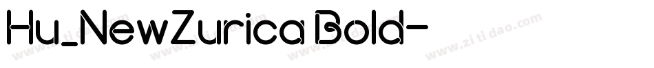 Hu_NewZurica Bold字体转换